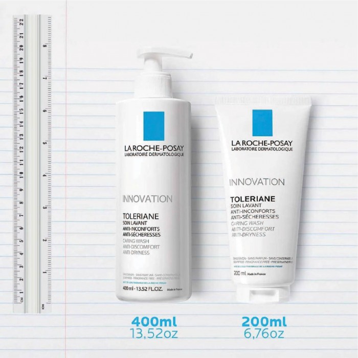 LA ROCHE POSAY Toleriane Caring Wash Anti-Discomfort Facial Cleanser 200ml - For Normal, Sensitive Dry Skin 洗臉霜