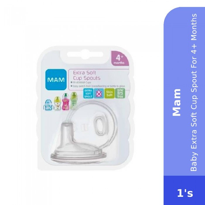 MAM Baby Extra Soft Cup Spout For 4+ Months-Baby Feeding , Spout Cup, Baby Accessories