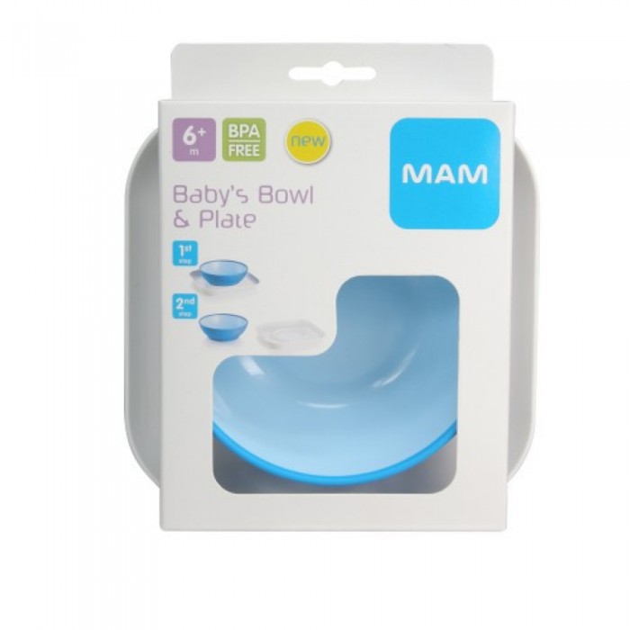 MAM Baby Bowl With Plate-Baby Feeding , Utensil, 餐具