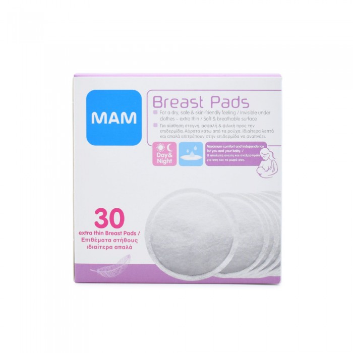 MAM Baby Breast Pads 30 Pieces - Baby Care, Breast Pads, Baby Accessories