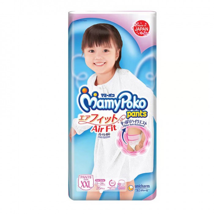 Mamypoko Air Fit Soft Pampers Pants for girls XXL226 / Premium quality Pempes baby made in Japan