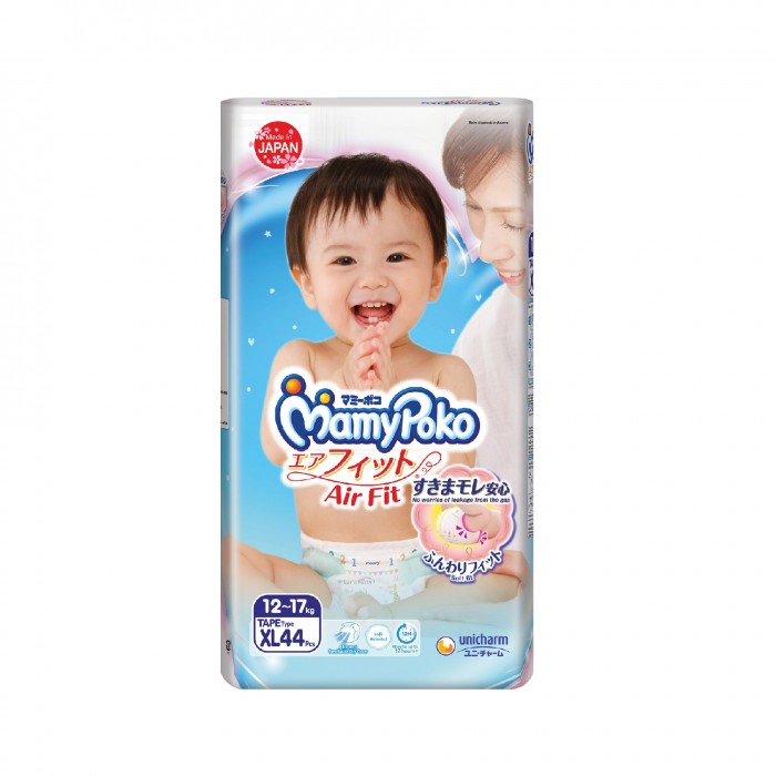 Mamypoko Open Air Fit Tape Pampers baby 54's - L size Premium quality Pempes baby made in Japan