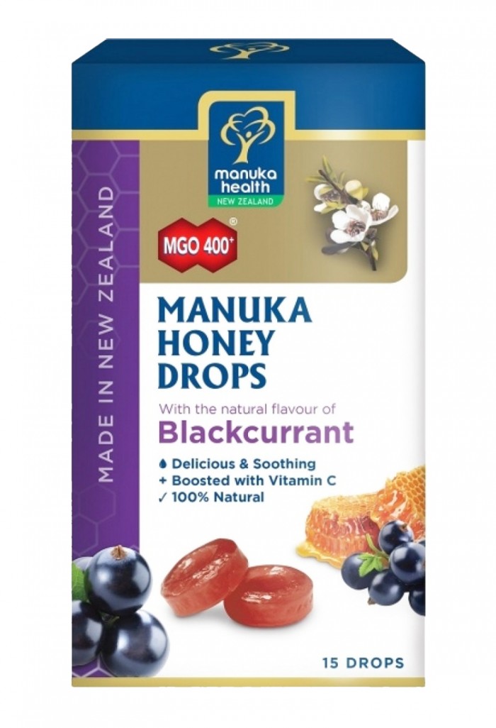 Manuka Health Drops - MGO 400+ With Blackcurrant 15'S