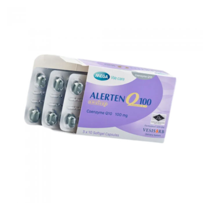 Mega Alerten Q 100mg 30's x 2 with Coenzyme Q10, Coq10