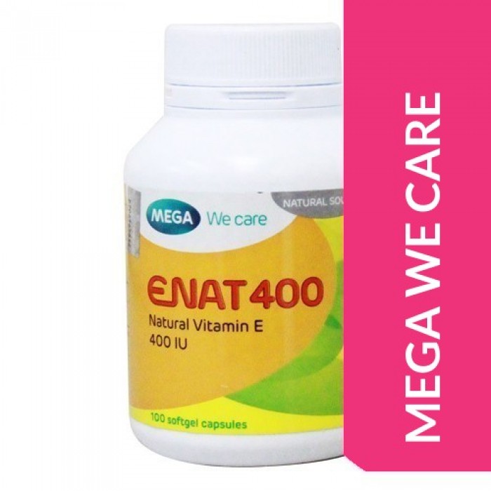 Mega Enat Natural Vitamin E 400IU 100's