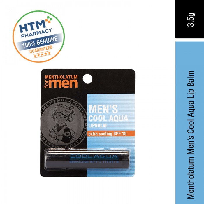 Mentholatum Men'S Cool Aqua Lipbalm 3.5G