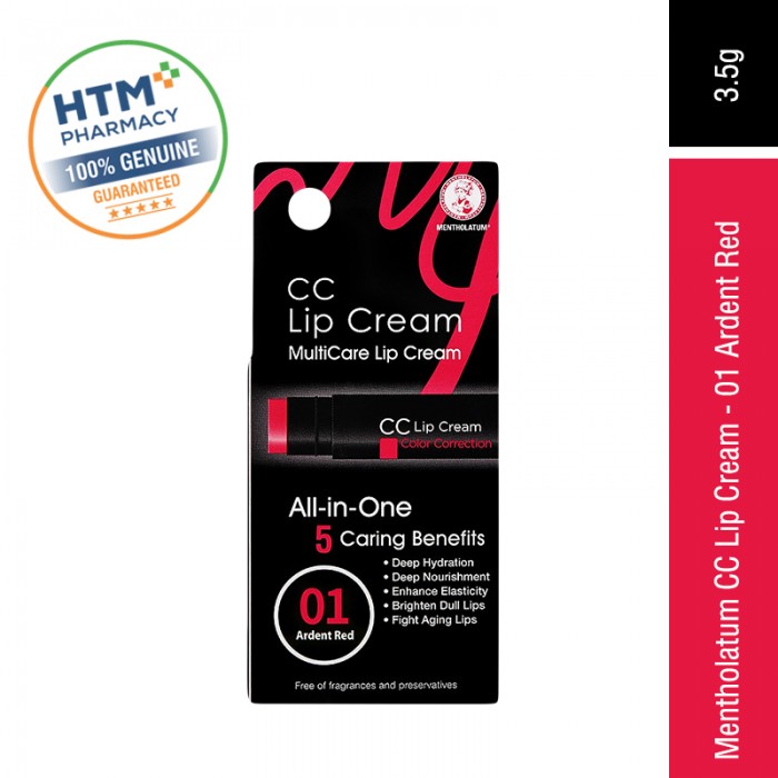 Mentholatum Cc Lipbalm - 01 Ardent Red