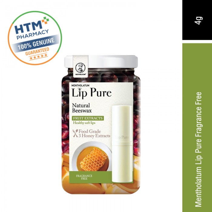 Mentholatum Lip Pure Fragrance Free 4G