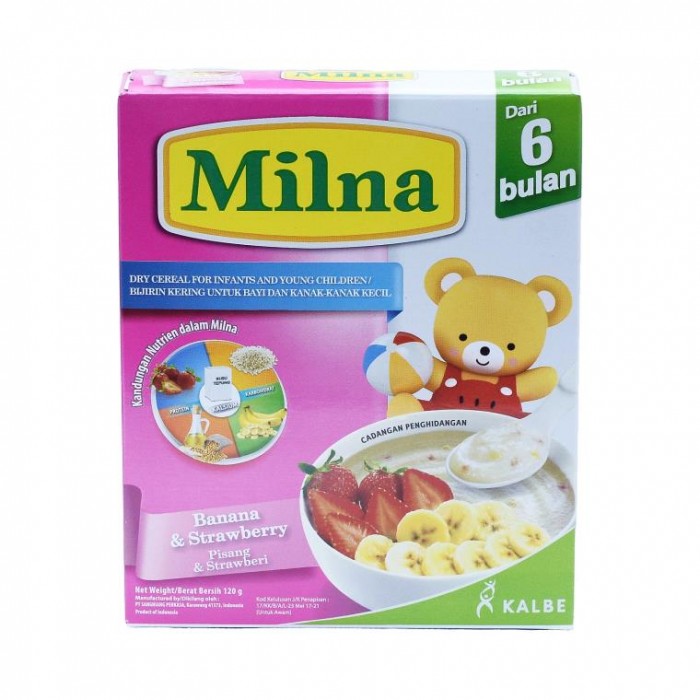 Milna Cereal 120G - Banana & Strawberry (6+)