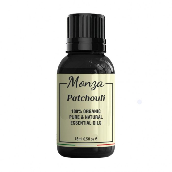 Monza Patchouli Essential Oil 15ml - Aromatherapy Diffuser Humidifier, Massage Aromatherapy Oil Minyak Urut Aromaterapi