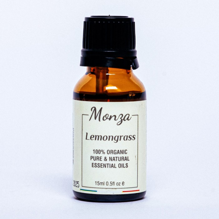 Monza Lemongrass Essential Oil 15ml - Aromatherapy Diffuser Humidifier, Minyak Urut Aromaterapi