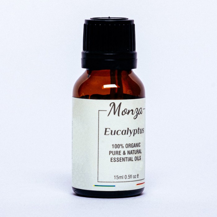 Monza Eucalyptus Essential Oil 15ml - Aromatherapy Diffuser Humidifier, Massage Aromatherapy Oil Minyak Urut Aromaterapi