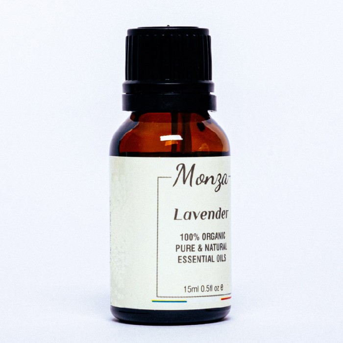 Monza Lavender Essential Oil 15ml - Aromatherapy Diffuser Humidifier, Massage Aromatherapy Oil Minyak Urut Aromaterapi 精