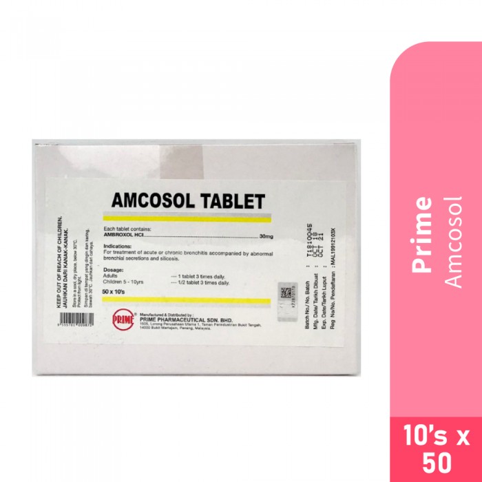 PRIME Amcosol 10's x50- Capsule, Supplement, Health Care