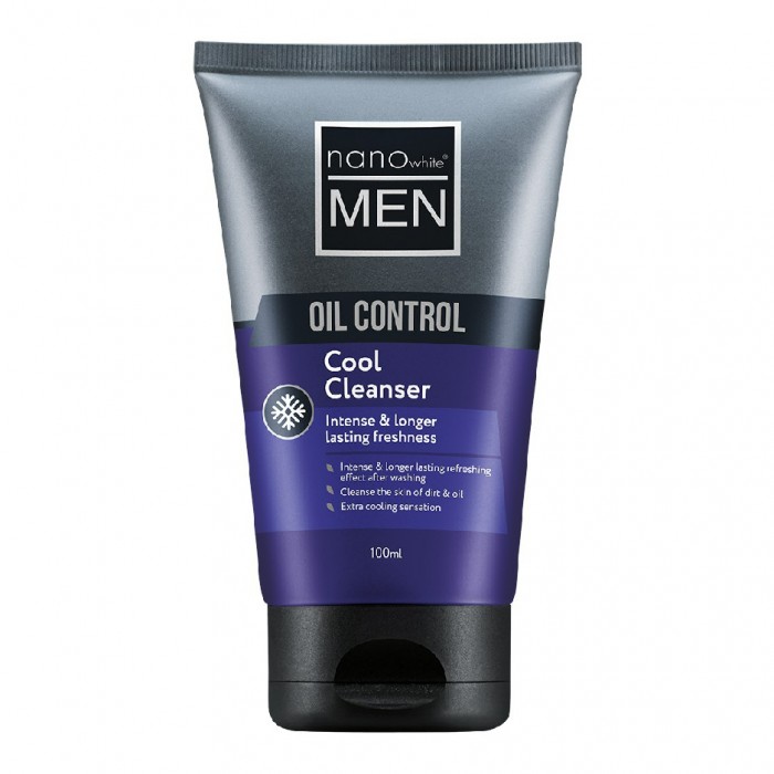 Nanowhite Men Oil Control Cool Cleanser 100ml Pencuci Muka Lelaki 洗臉霜