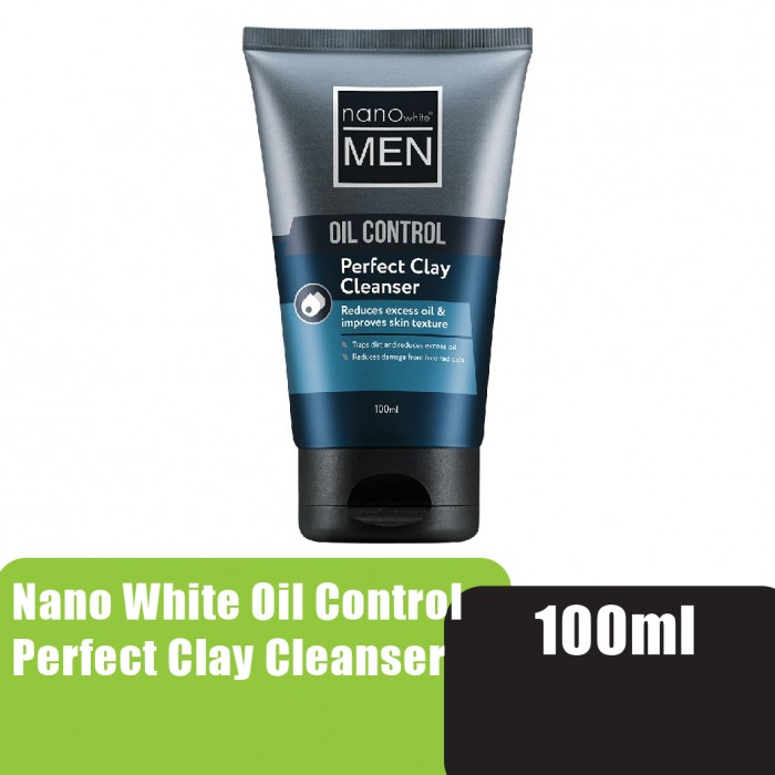 Nanowhite Oil Control Perfect Clay Cleanser 100ml Pencuci muka Face cleanser洗臉霜