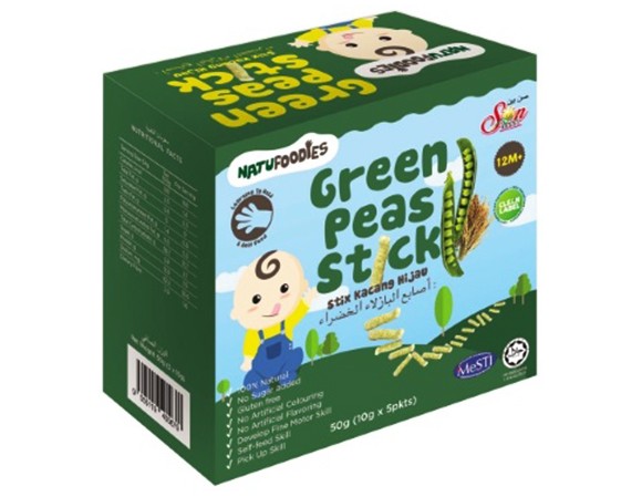 Natufoodies Green Peas Stick 50g