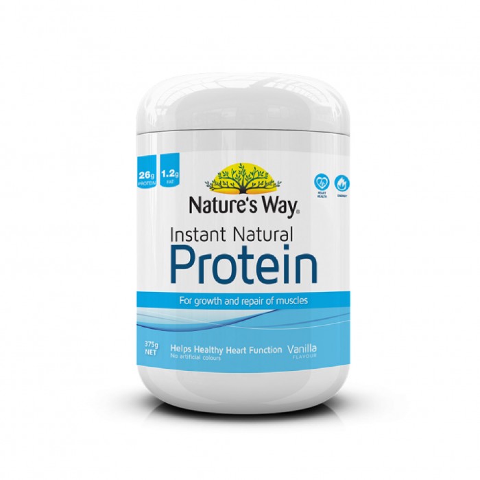 Nature's Way Daily Instant Protein Powder (Vanilla flavour)375g helps to reduce cholesterol -(Suitable for halal)