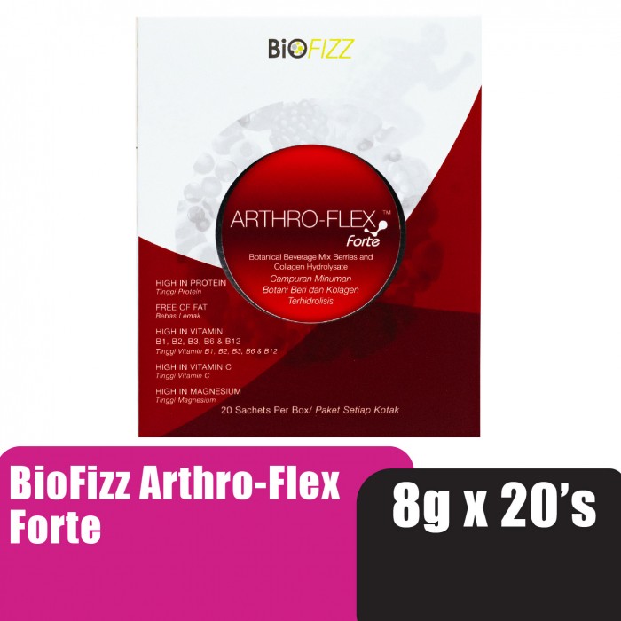 BIOFIZZ Arthro-Flex Forte 8g x 20'S Knee Support Bone and Joint Supplement
