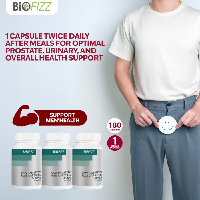 BIOFIZZ Saw Palmetto Plus Capsule 500mg 60'S X 3