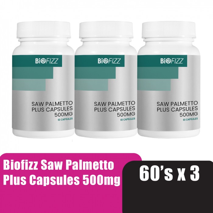 BIOFIZZ Saw Palmetto Plus Capsule 500mg 60'S X 3