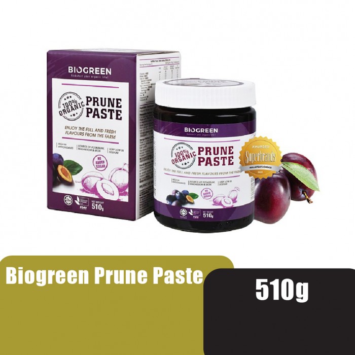 BIOGREEN Organic Prune Paste 510g