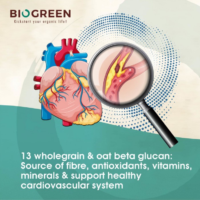 BIOGREEN 5 Grain Oatmilk Energy 30g X 11’S