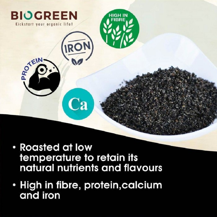 BIOGREEN 100% Pure Black Sesame Powder 300g