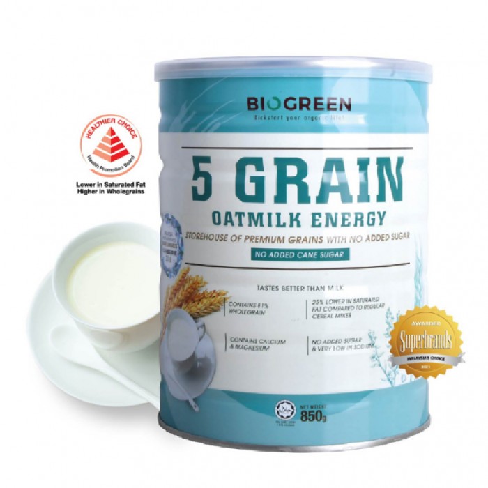 BIOGREEN 5 Grain Oatmilk Energy 850g