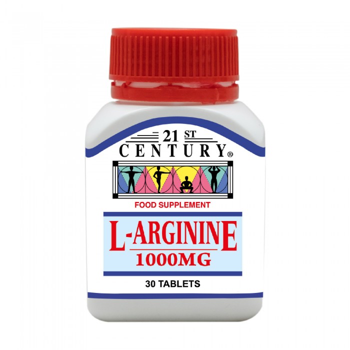 21st Century L Arginine 1000mg 30's with Amino Acid, L Arginine Supplement for Muscle,Stamina, Energy Booster