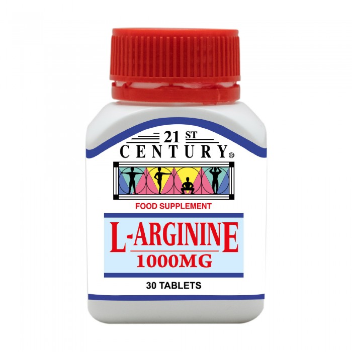 21st Century L Arginine 1000mg 30's with Amino Acid, L Arginine Supplement for Muscle,Stamina, Energy Booster