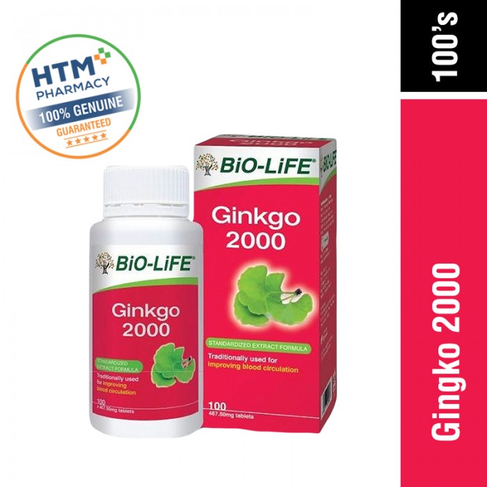 Bio-Life Gingko 2000 100'S