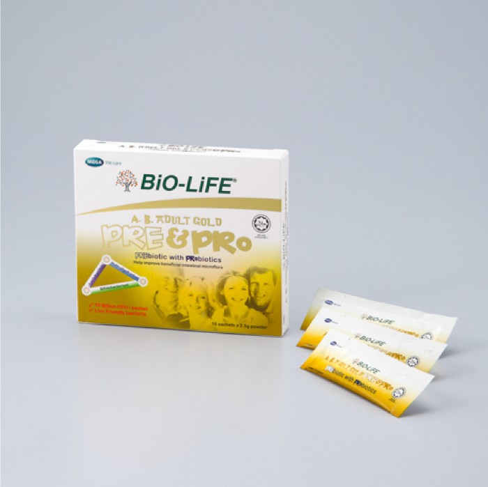 [PROBIOTICS] Bio-Life AB Adult Gold Pre & Pro 30'S x 2