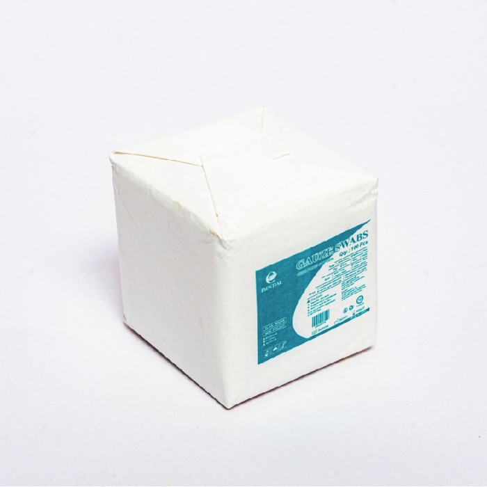 ESENTIAL Disposable Pure Cotton Gauze Swabs 100's 7.5cm x 7.5cm -Plaster Gauze for wound dressing /非无菌纱布