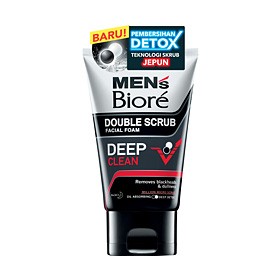 Biore Men's Facial Foam 100G - Double Scrub Clean