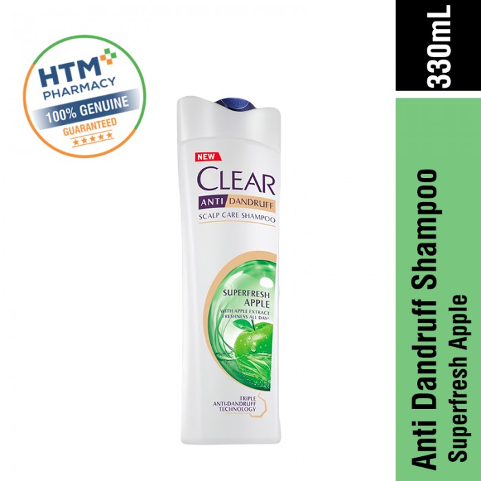 Clear Shampoo 330ML (Anti Dandruff Nourishins) - Superfresh Apple