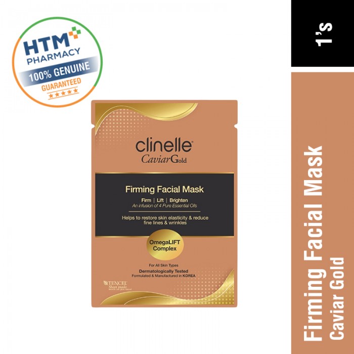 Clinelle Caviar Gold Firming Facial Mask 1'S