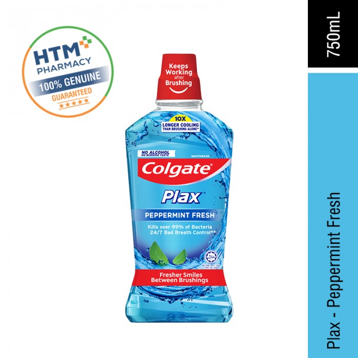 COLGATE PLAX 750ML - PEPPERMINT