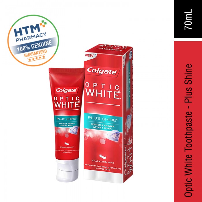 Colgate Optic White Toothpaste 70ML/100G - Plus Shine