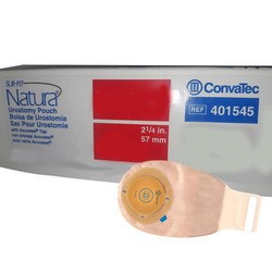 CONVATEC SUR NATURA UROSTOMY POUCH  (57MM) 401545 1's