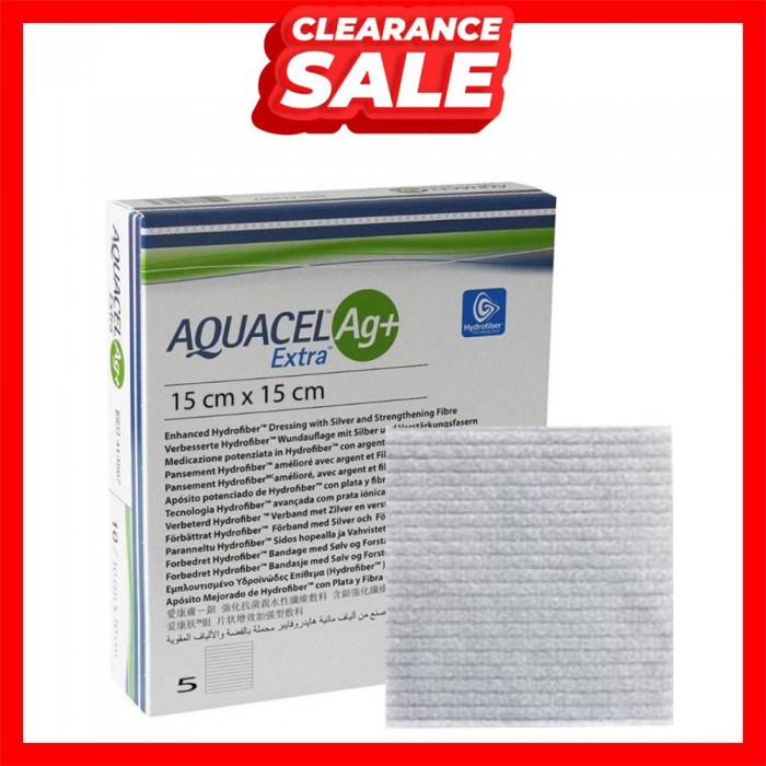 [CLEARANCE] CONVATEC Aquacel Ag+ Extra 15cm x 15cm (413568) 1's (EXP: 9/25)