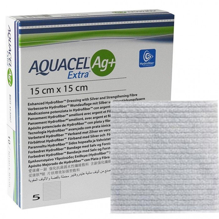 [CLEARANCE] CONVATEC Aquacel Ag+ Extra 15cm x 15cm (413568) 1's (EXP: 9/25)