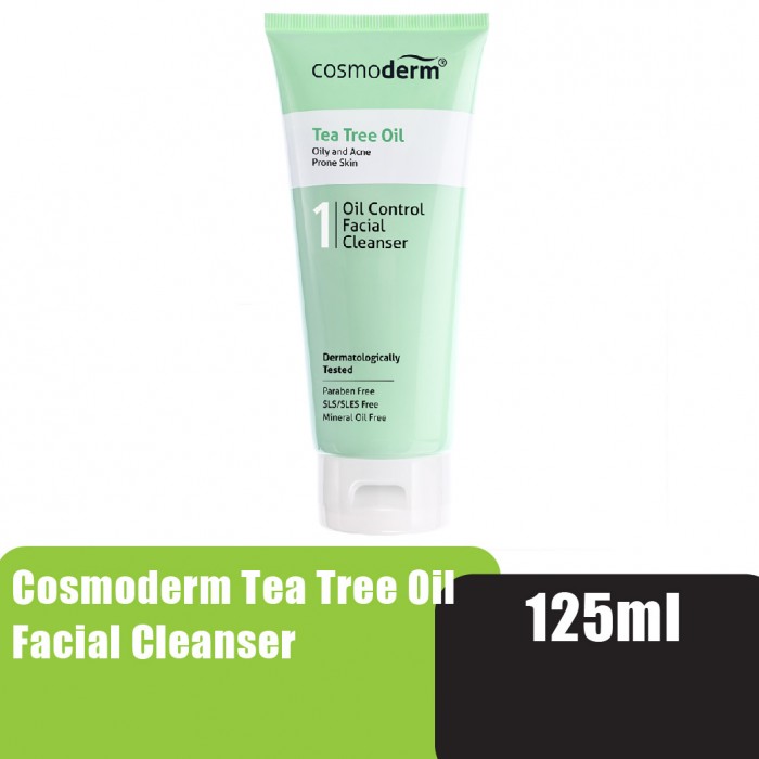 COSMODERM TEA TREE OIL FACIAL CLEANSER 125ML