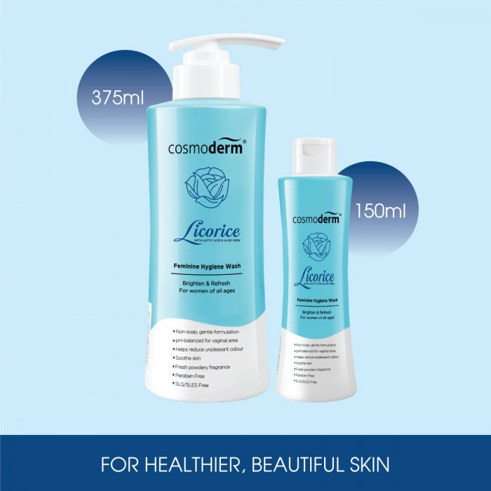 COSMODERM Licorice Feminine Hygiene Wash 150ml for Feminine Wash