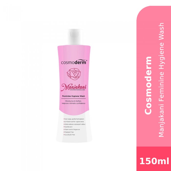 COSMODERM Manjakani Feminine Hygiene Wash 150ml for Feminine Wash