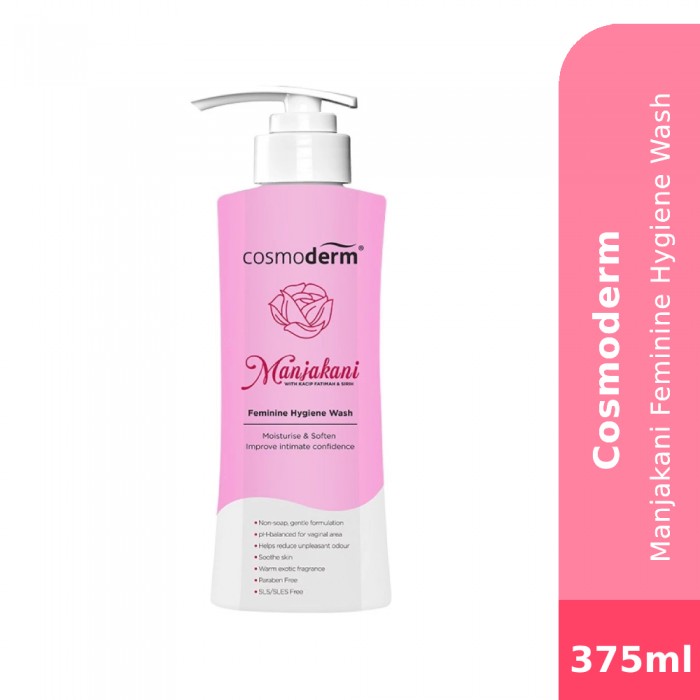 COSMODERM Manjakani Feminine Hygiene Wash 375ml for Feminine Wash