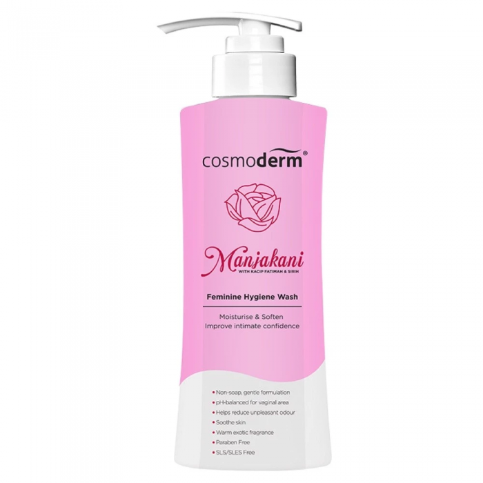 COSMODERM Manjakani Feminine Hygiene Wash 375ml for Feminine Wash