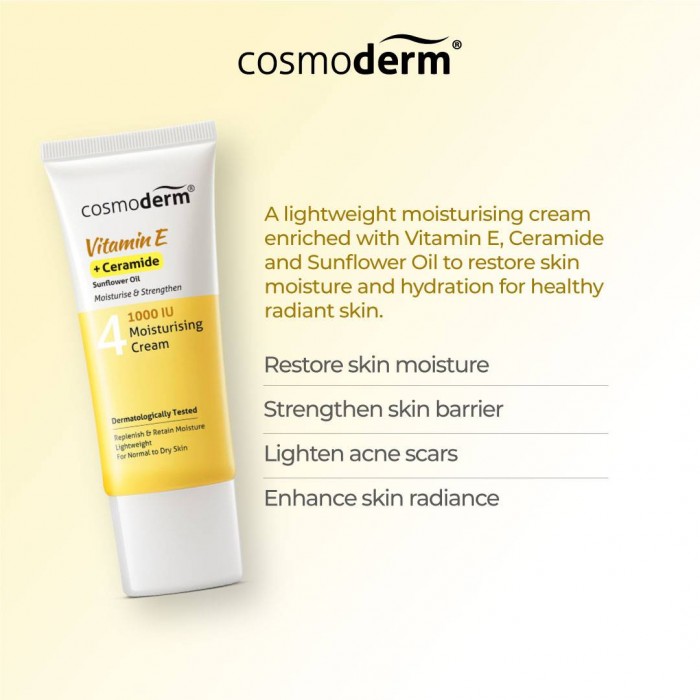 Cosmoderm Vitamin E Revitalising Moisturiser 1000 I.U. 50ml
