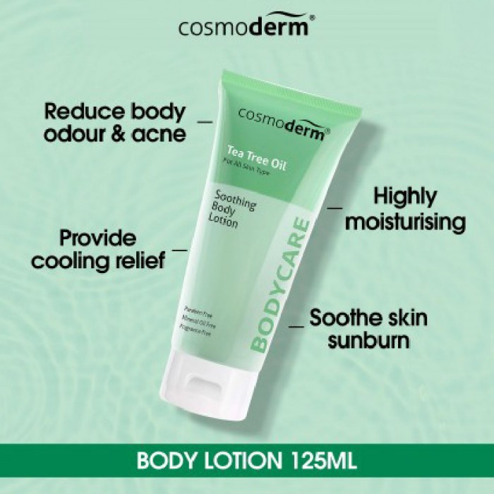 Cosmoderm Tea Tree Oil Soothing Body Lotion 125ml