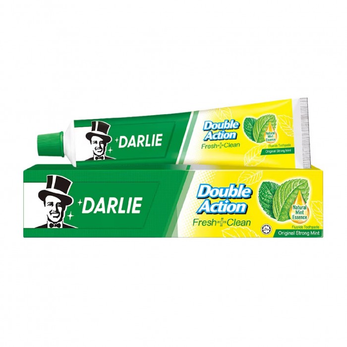 Darlie Double Action Fresh & Clean Toothpaste 250g - Protect Against Bacteria & Strengthens Tooth Enamel 牙膏 / Ubat Gigi